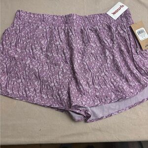 Asics Lavender Geometric Shorts